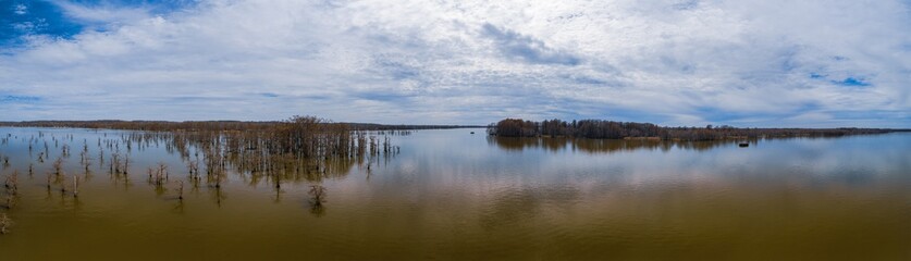 Reelfoot Lake Aerial The Point Panorama 