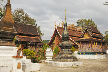 Laos: The Wat Xieng Thong temple in Luang Brabang City