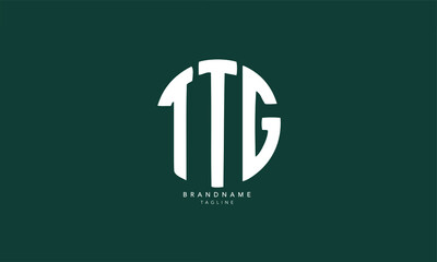 Alphabet letters Initials Monogram logo TTG, TT, TG