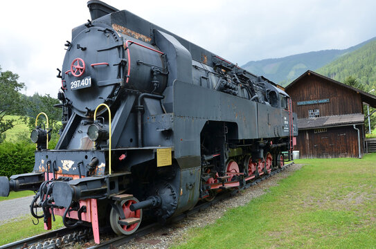 Dampflokomotive in Vordernberg in der Steiermark (Erzbergbahn), &Ouml;sterreich, Europa - Steam locomotive in Vordernberg in Styria (Erzbergbahn), Austria, Europe