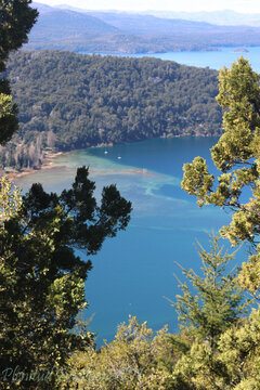 Lago , cristalino , verde , azul , arboles , mirador , paisaje , argentina , cerro , sur , turqueza , hermoso 