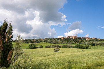 View of Pienza in Tuscany