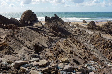 Rocky coastline near Bude