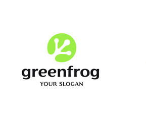 minimalist elegant Beautiful Frog logo design