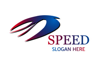 Fototapeta premium logo design with speed concept. vector logo, logo icon, company logo