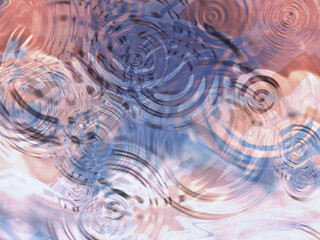 Ripples on a pond with negative color effect