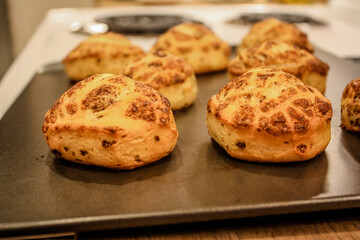 Delicious hot cinnamon roll without icing