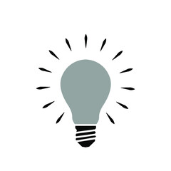 Illustration Vector graphic of bulb icon