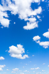 Beautiful blue sky and clouds with daylight natural background.