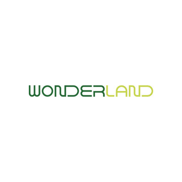 WONDERLAND Letter Logo Design Vector