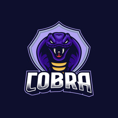 Cobra e-sport badge logo design