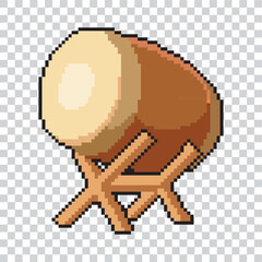 ramadhan pixel art drum is commonly used in mosques where Muslims worship