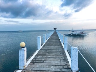 pier in the sea
