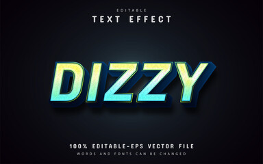 Dizzy text, gradient style text effect
