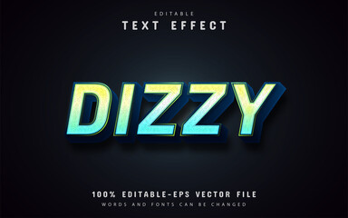 Obraz premium Dizzy text, gradient style text effect