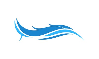 Sea wave vector logo