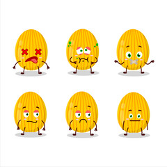 Amber easter egg cartoon character with nope expression