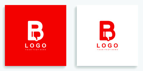 Bad Dislike Thumbs Down Letter B Logo. Modern logo icon symbol template vector design