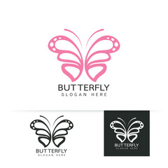 Butterfly logo vector