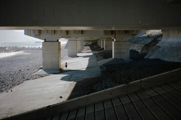 water flowing into the water