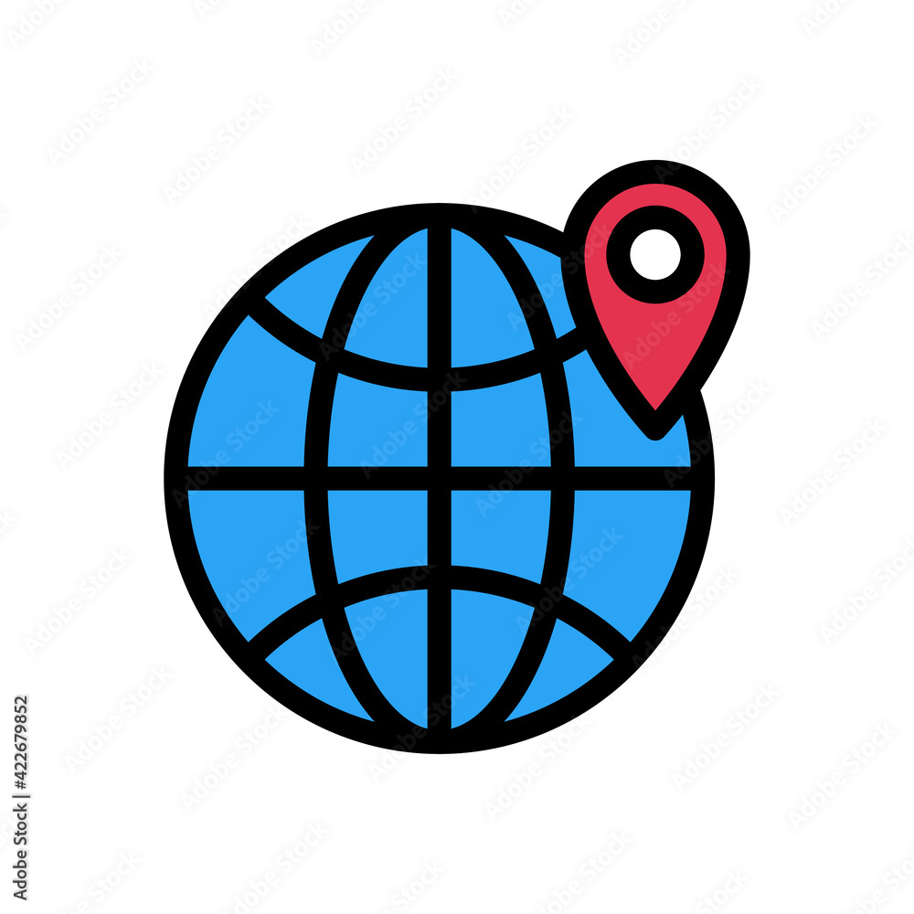 Sticker global location