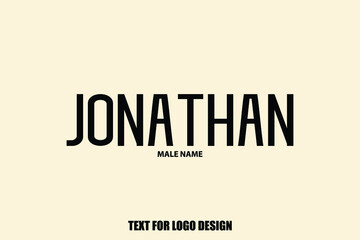  Jonathan Male Name Typography Sign For Logo Designs and Shop Names