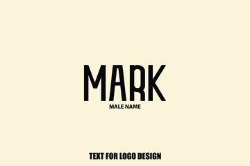Mark male Name Calligraphy Text Sign For Logo Designs and Shop Names