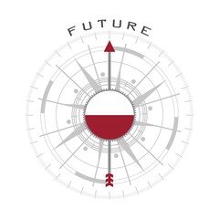 Global business and economic growth concept illustration