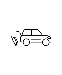 car icon,vector best line icon.