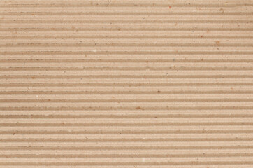 Cardboard sheet texture background, detail of recycle brown paper box pattern.