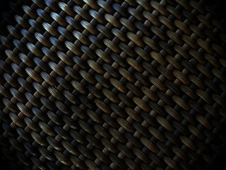 Dark tone weave basket pattern background