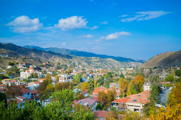 Fototapeta premium Small Village in Troodos Mountain