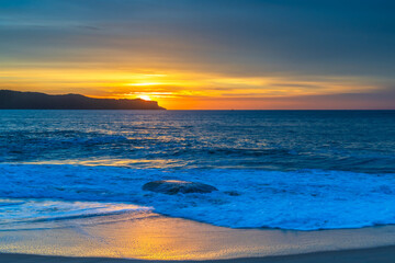 Obraz premium High Cloud Sunrise Seascape with Soft Shades of Colour
