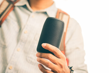 Fototapeta premium portable bluetooth speaker