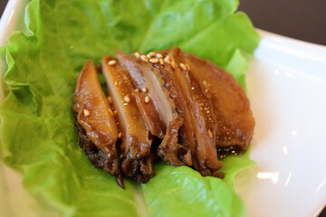 アワビ料理・カンジャンアワビ・전복장