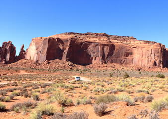 Fototapeta premium Sandstone monuments at Monument Valley, Arizona