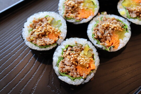 キンパ・手巻き寿司・김밥/소고기 김밥