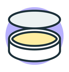 Compact Powder Vector Icon