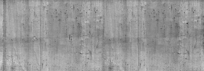 Fototapeta premium panoramic gray rusty concrete wall background