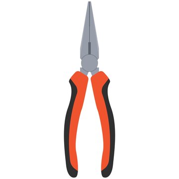 Pliers icon vector building tool illustration on white
