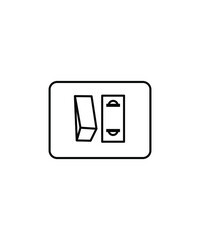 electric switch icon,vector best line icon.