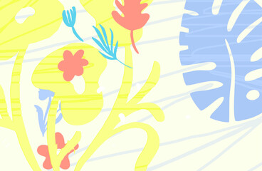 Contemporary floral backgrounds, modern exotic designs for paper, covers, fabrics, interior decoration, and other users.