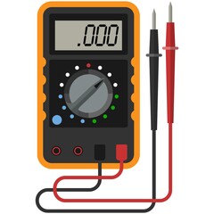 Multimeter digital icon vector isolated on white