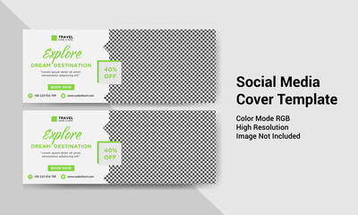 Travel agency business social  media cover design