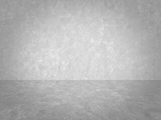 empty gray interior with concrete wall