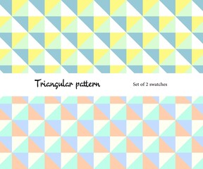 三角形 シームレスパターン 柄 ベクター スウォッチ