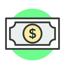 Banknote Vector Icon
