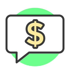 Business Talk Vector Icon