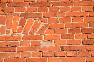 Obraz premium red brickwork of the early 20th century
