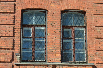 Fototapeta premium red brickwork of the early 20th century